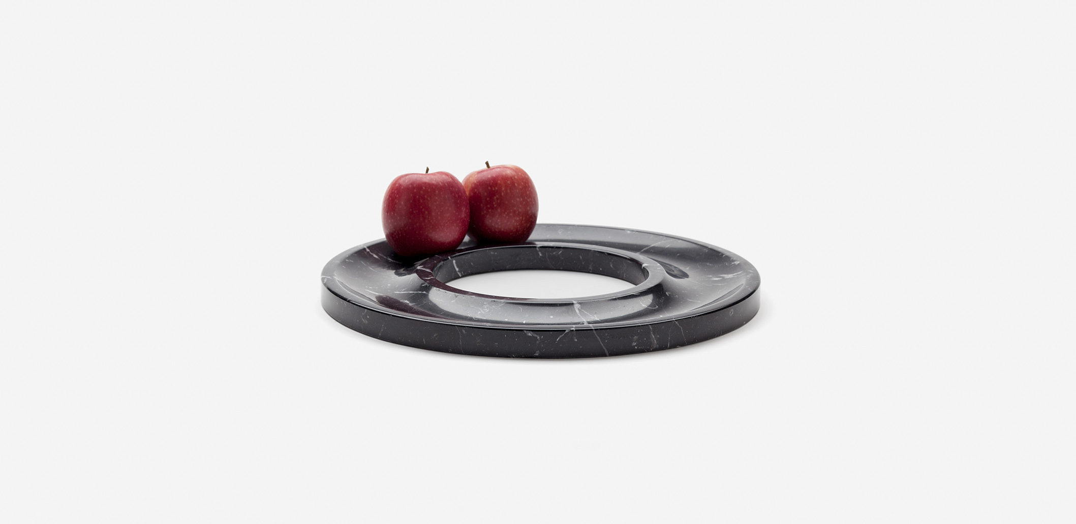 Marblelous Black Ring tray MRBL105/M Marquina Marble